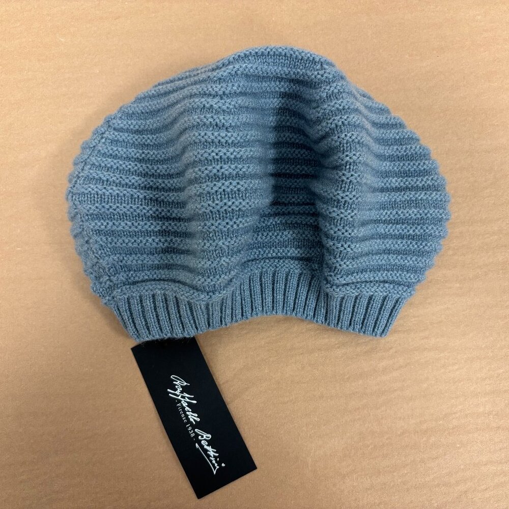 NWT Cashmere Raffello Bettini Beret - Stone Jeans